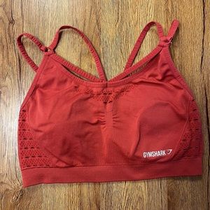 Gymshark Energy+ Seamless Sports Bra - Red - Large
